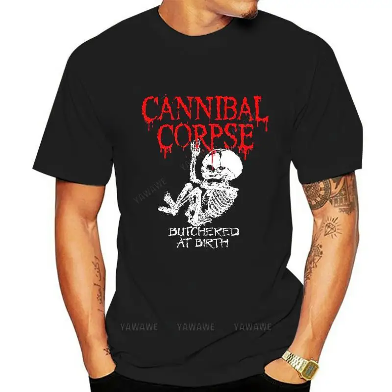 Футболки для взрослых Cannibal Corpse Butchered At Birth Baby Shirt S-XXL Death Metal T-Shirt Официальная
