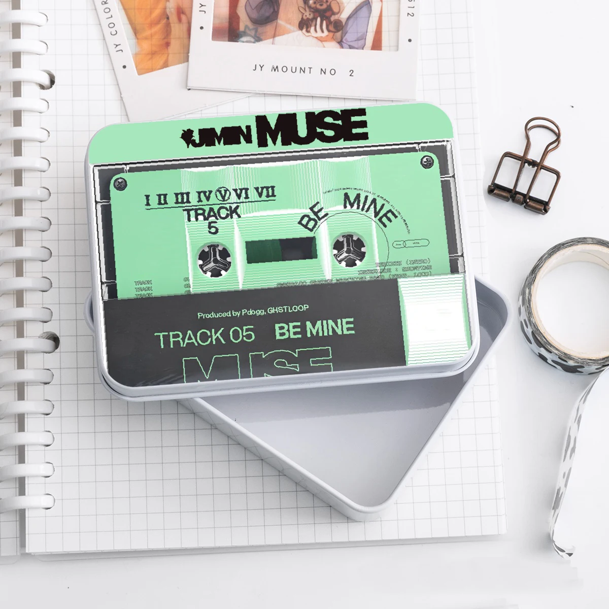 

Жестяная коробка для фотокарточек Kpop JIMMY MUSE