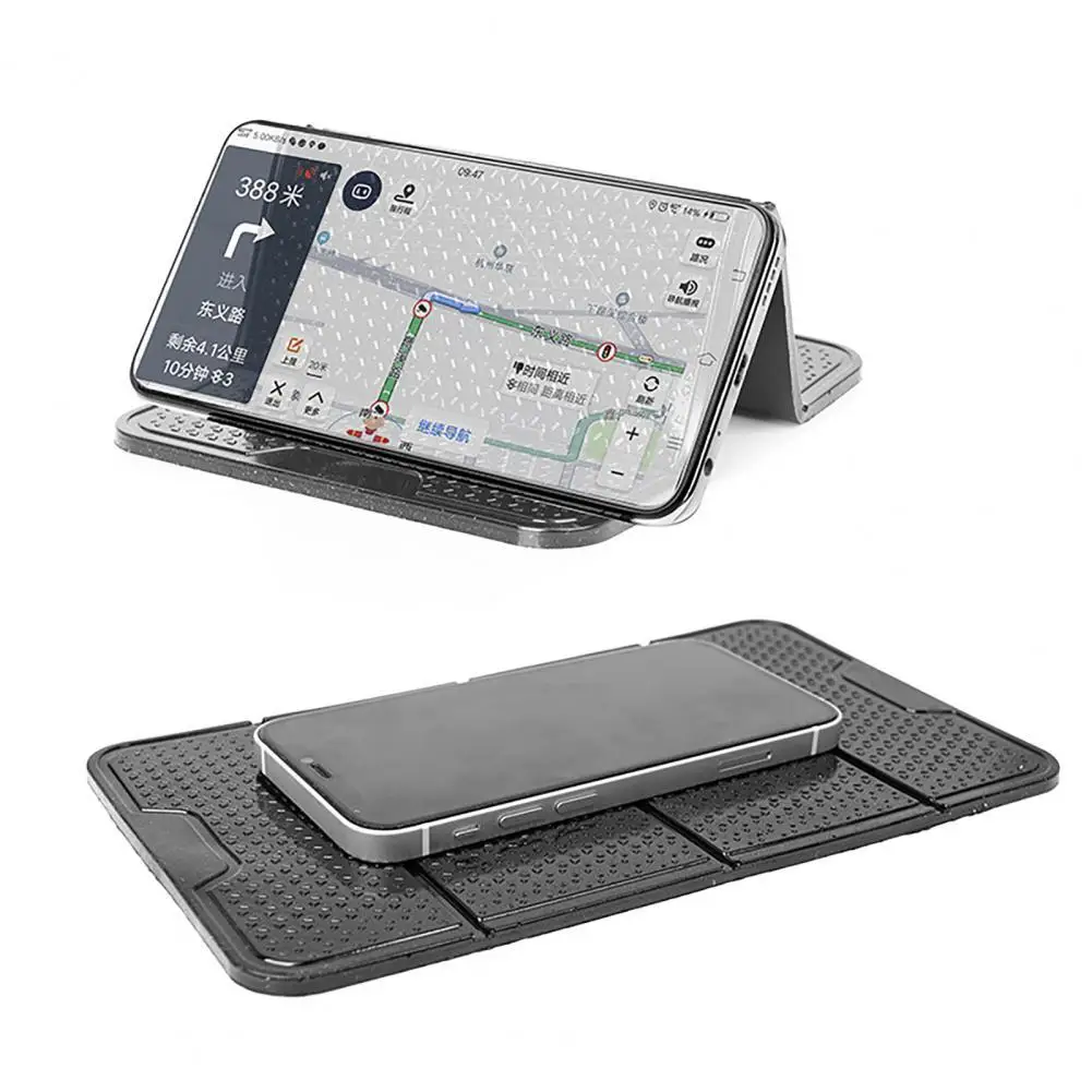 

Auto Dashboard Anti-skid Auto Phone Stand Leather Mat Dashboard Phone Mount Phone GPS Bracket For iPhone Samsung Xiaomi Huawei