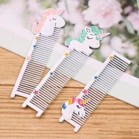 unicorn comb cute christmas snowman comb hairdressing comb giveaway portable hair accessories hairdressing tools