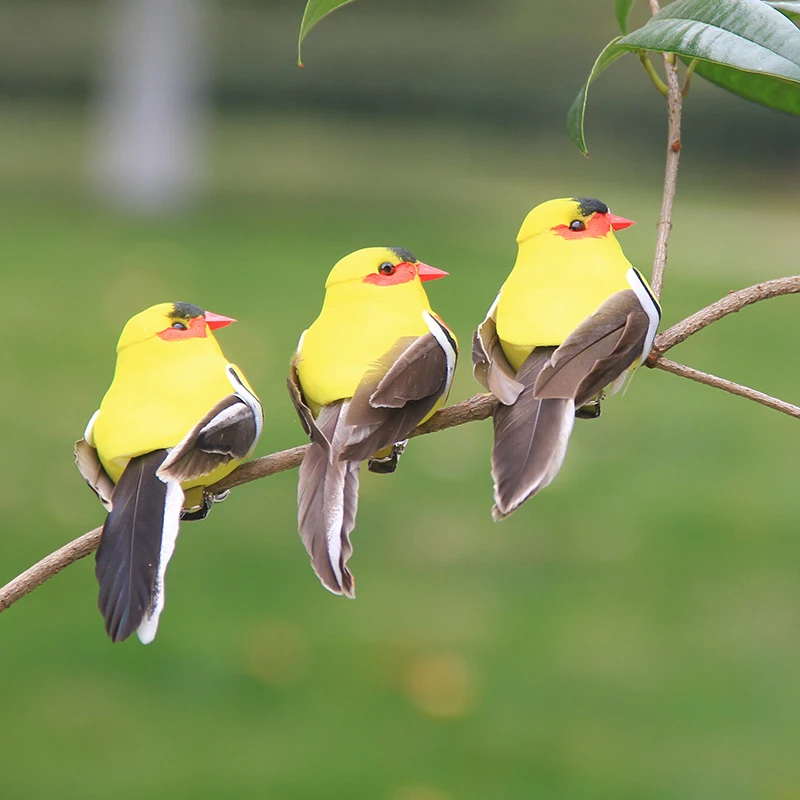 Искусственное искусственное украшение перо для птиц маленькая птица уличное