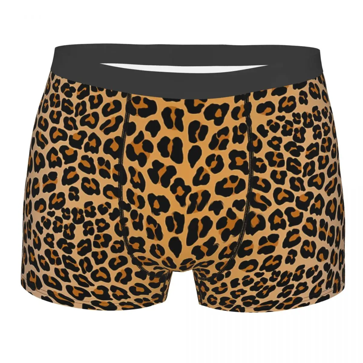 

Leopard Print Men Boxer Briefs Underwear Art Highly Breathable High Quality Sexy Shorts Gift Idea