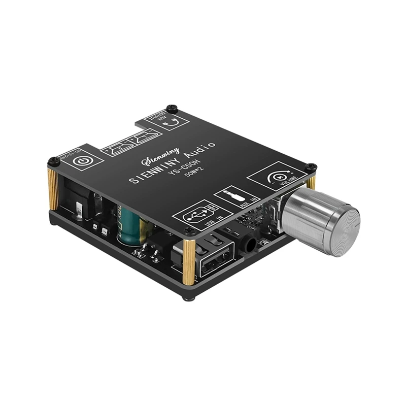 

YS-C50H плата цифрового усилителя Bluetooth, HIFI класс, экстремальная версия TPA3116 50Wx2, стерео, высококлассный модуль ручки кодировщика