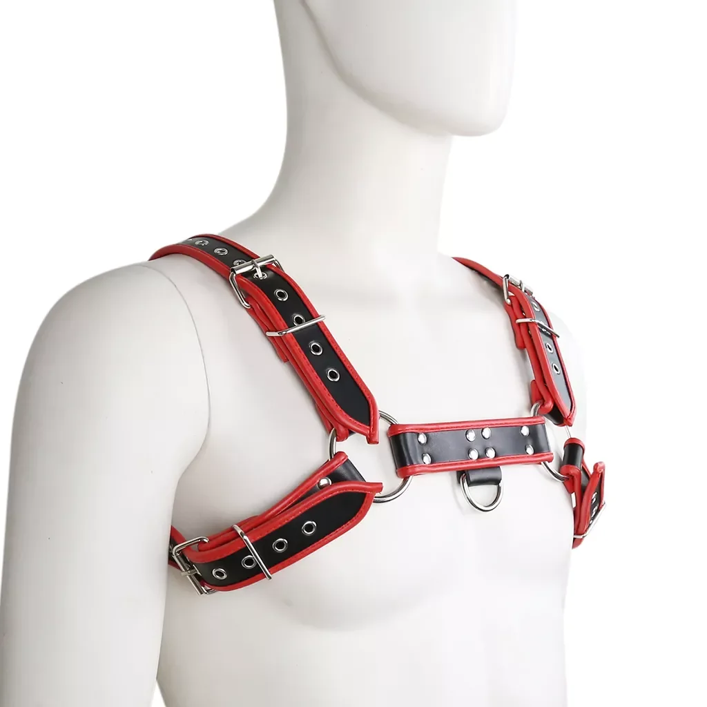 

Men Leather Men Chest Harness Belt Body Harness Bandage Role Play Costume ex Products Adult Toys Club Costumes Props For Men
