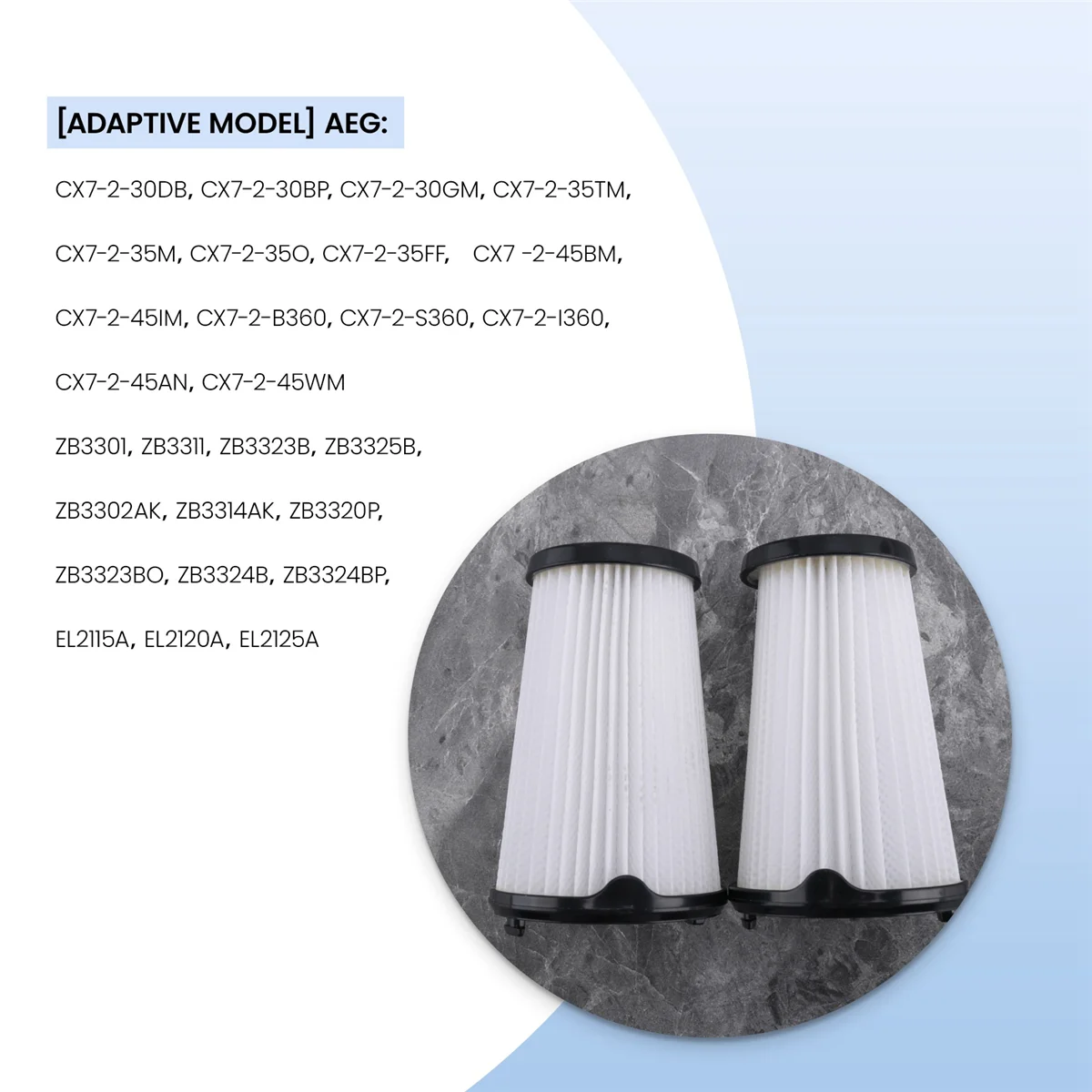 Фильтр для Electrolux AEG AEF150 2 шт. подходит всех моделей Ergorapido CX7-2 CX7-2-45AN CX7-2-35FFP CX7-2-30GM