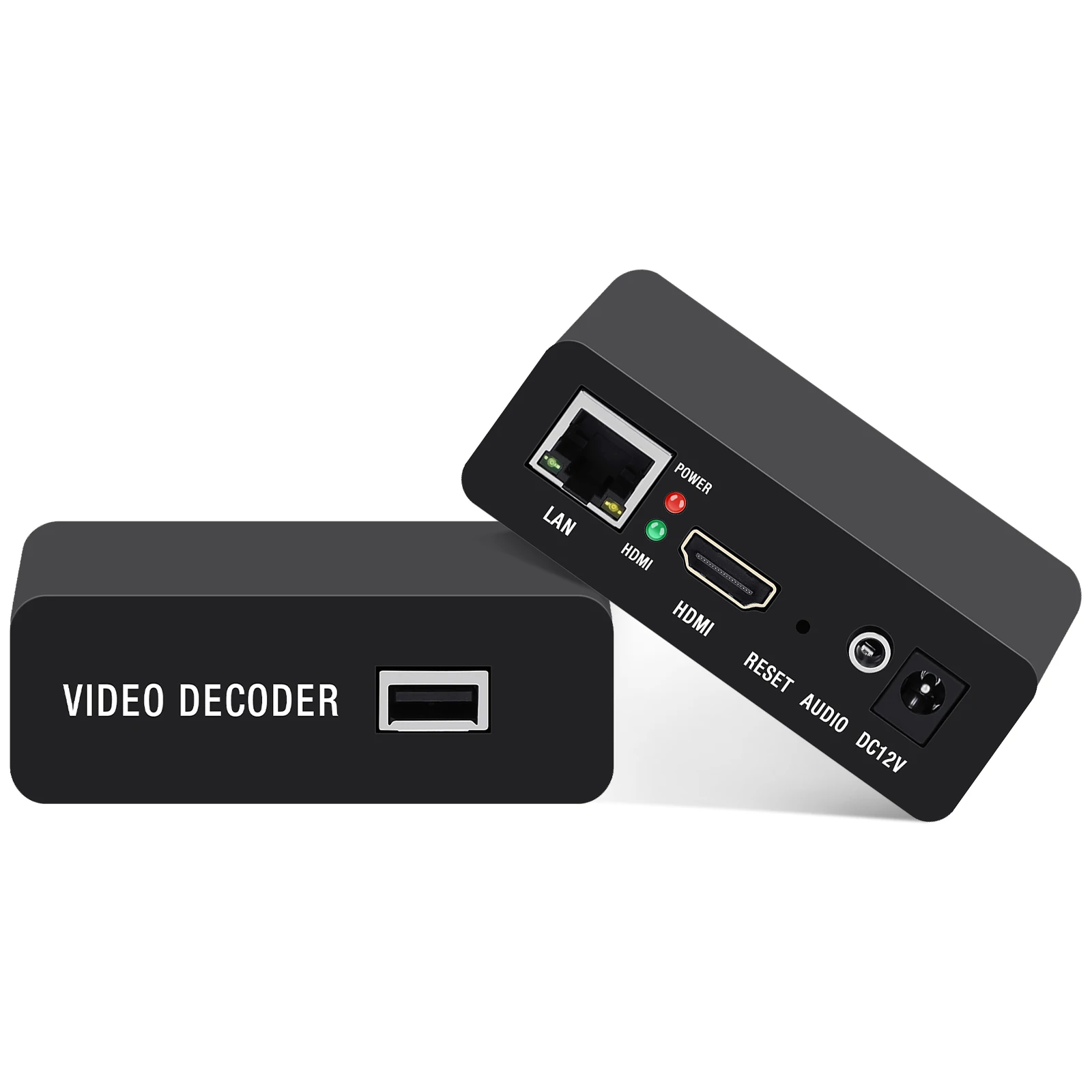 Фото Декодер H.265 H.264 USB IP для потоковой передачи видео HDMI, HD IP-декодер для камер, поддерживающий HTTP, RTSP, RTMP, UDP, HLS №3
