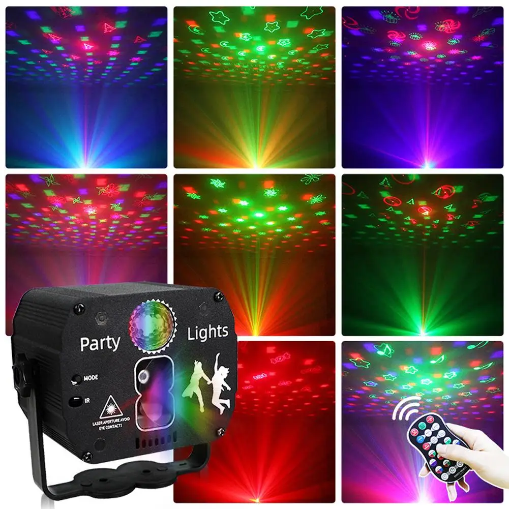 

10W Mini Stage Light Infrared Rechargeable Remote Control Led Strobe Laser Projector For KTV Dance Bar Halls Shopping Malls