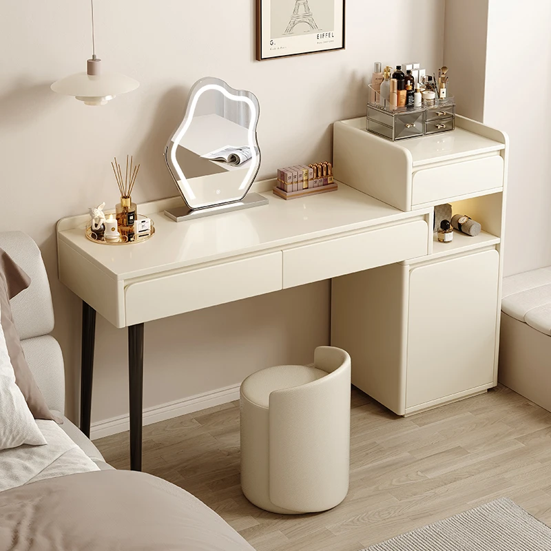 

Classic Mirror Chair Dressing Table Organizers Storage Charm Multifunctional Dressing Table Woman Nordic Quarto Home Furniture