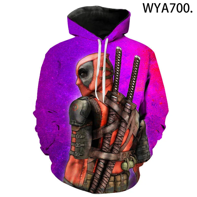 

Hoodie Deadpool Hoody Sweatshirt 3D Printed Men Women Children Fashion Boy Girl Kids Pullover Hooded Streetwear Hoody Jacket