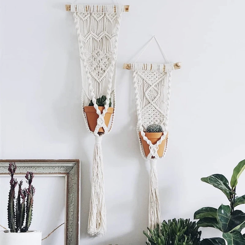 

New arrival macrame plant hanger plant holder pot try pot hanger