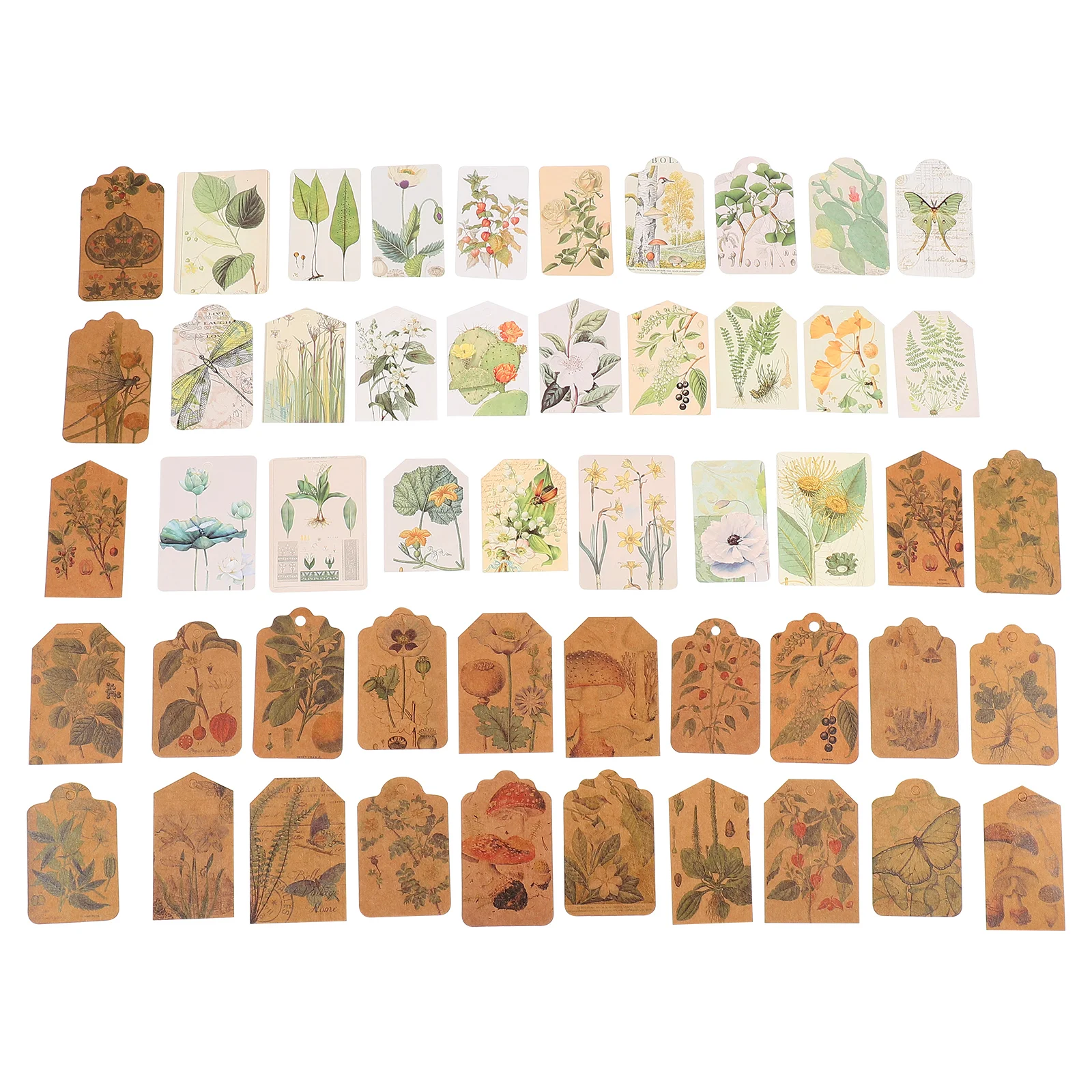 

2 Boxes Hand Decor Hang Tag Bookmark DIY Kraft Papers Origami Decorative Account White Decoration Onion Travel