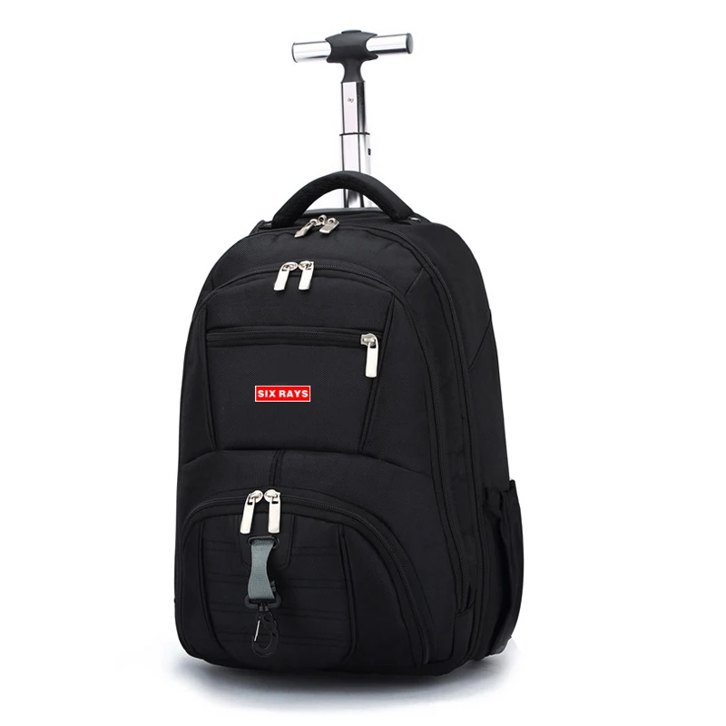 18 inch Trolley School Bags Backpacks Man Waterproof Travel Business Luggege Schoolbag Backpack with Wheels