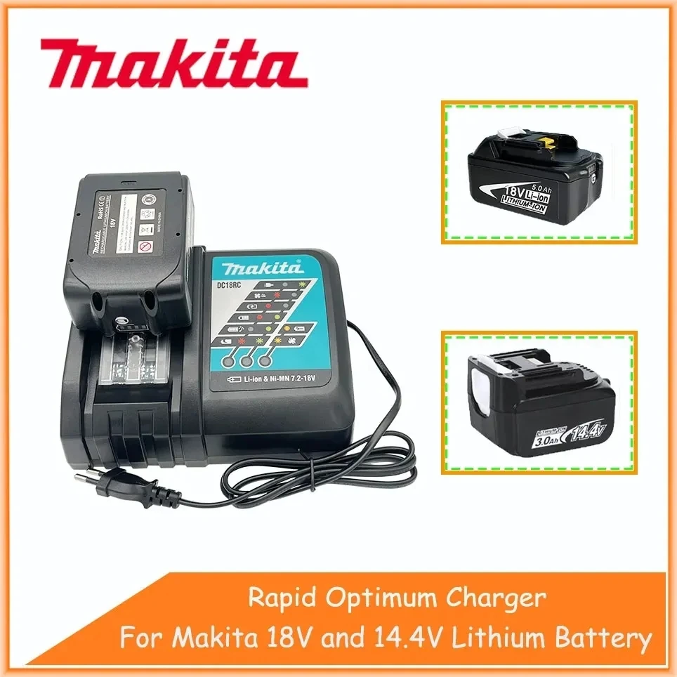 

Makita Original DC18RC Battery Charger Makita 3A 6A 14.4V 18V Bl1830 Bl1430 BL1860 BL1890 Tool PowerCharger Usb 18VRC