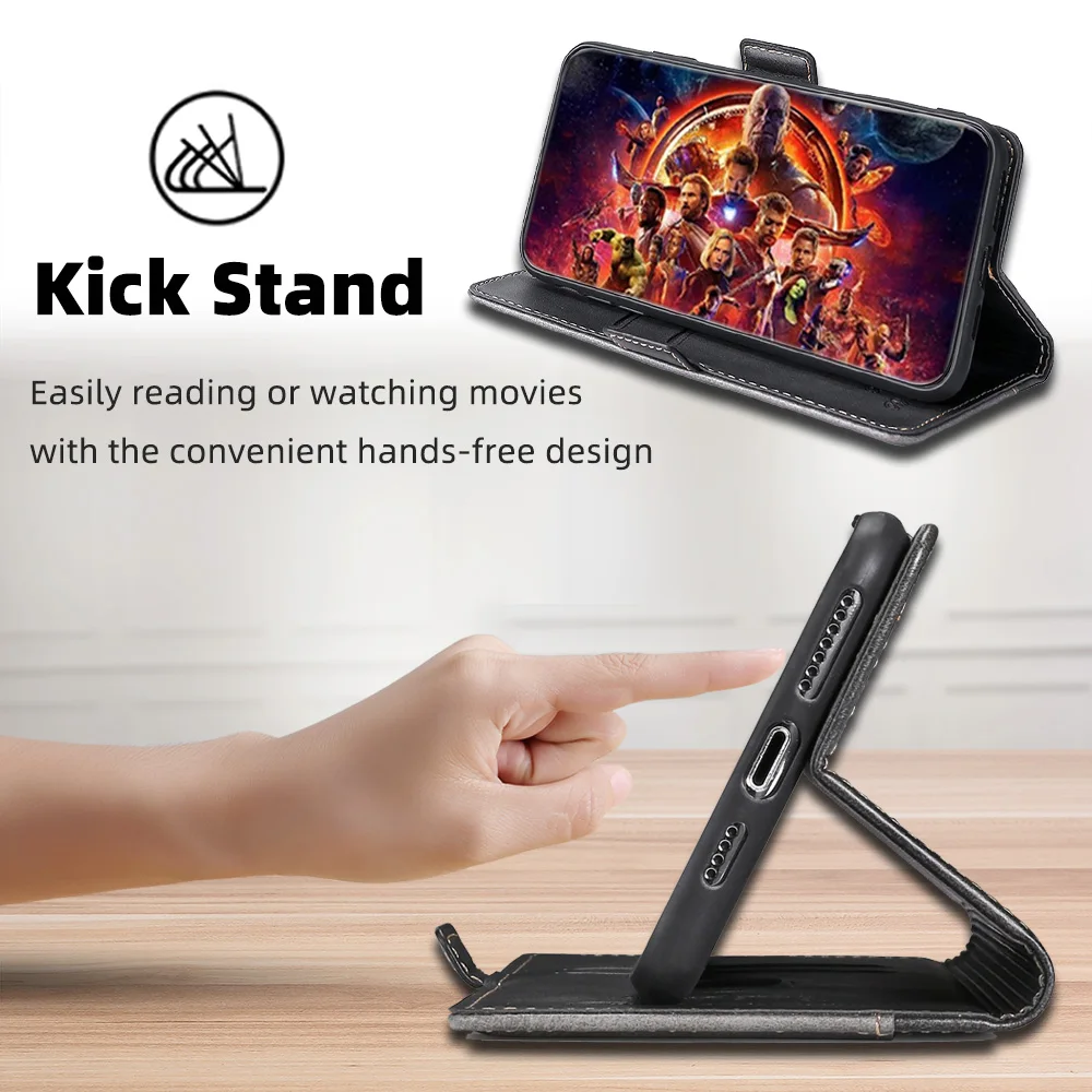 Leather Case For Xiaomi Mi 9T 9 8 lite 9SE 10 Lite 5 6 11 Mi9 Mi8 Poco X3 M3 Pro Cover Magnet Flip Stand Card Slots Wallet Coque