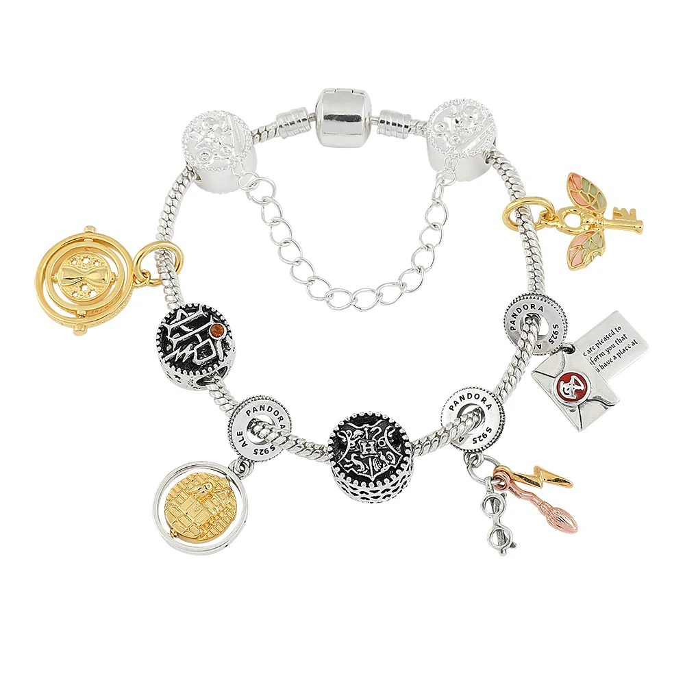 

Movie Harry Potter Bracelet Cosplay Props Snitch Metal Bead Pendant DIY Bracelet for Women Jewelry Accessories Gift