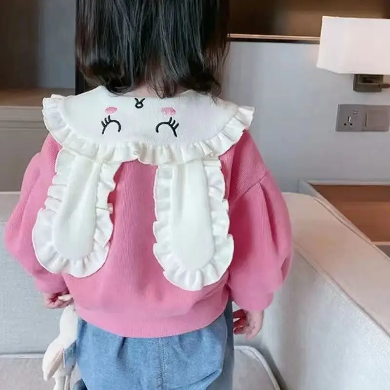 

New Girls Autumn CUte Clothes New Childrens Korean Version Of The Windbreaker Jacket Baby Foreign Style Coat Girl Baby Sweater