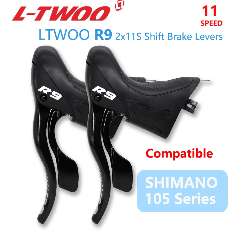 

Переключатель передач LTWOO из углеродного волокна, 11 скоростей, R9 2x11, шоссейный велосипедный трос, рычаг переключения передач, тормоз, велосипед, совместим с SHIMANO серии 105