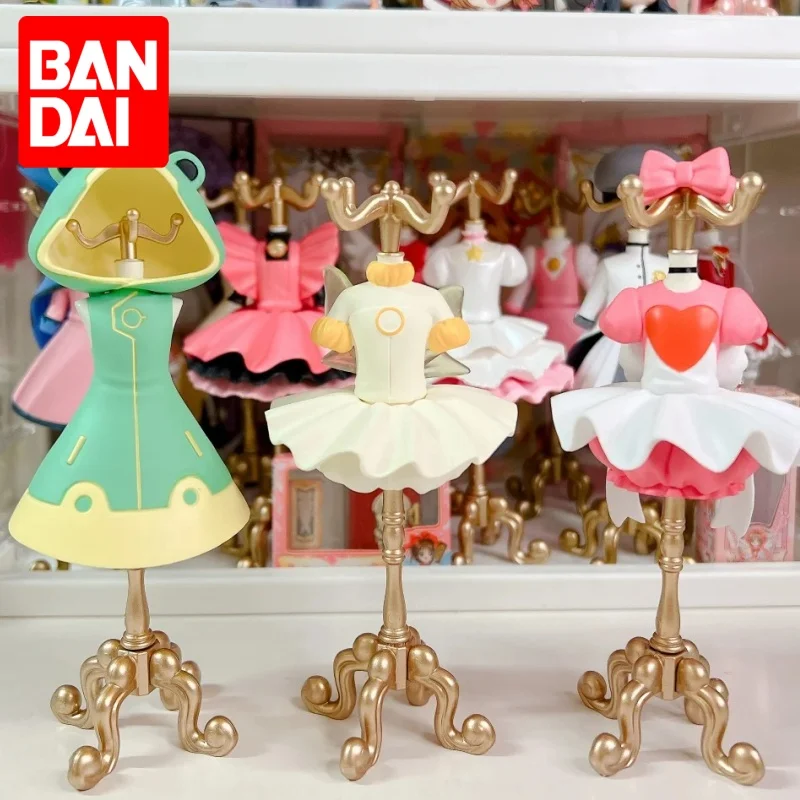 Фото Подлинная Bandai Card Captor Sakura Gashapon, игрушки, вешалка для одежды, серия для укладки, аниме-фигурка, модель, украшение, креативные подарки №1