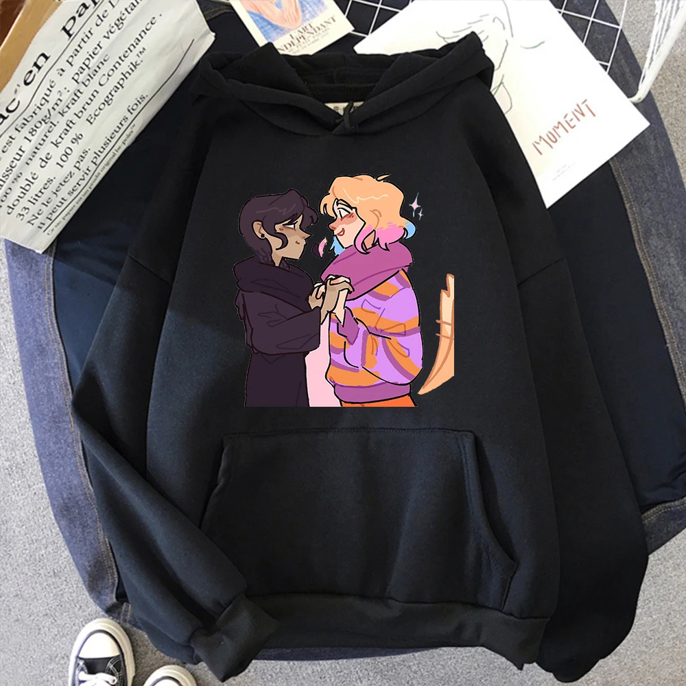 

Толстовка мужская оверсайз с капюшоном и принтом манги, в стиле Харадзюку