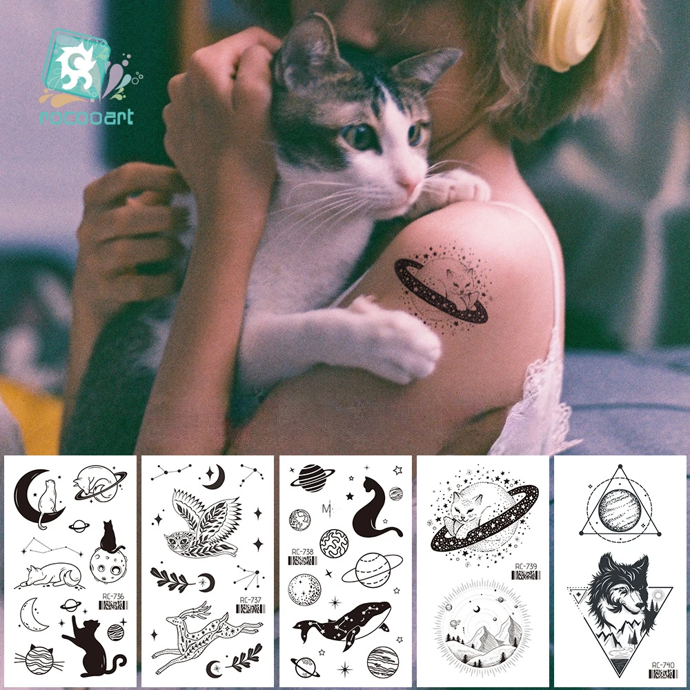 

New Waterproof And Fresh Tattoo Patch Cartoon Animal Temporary Tattoos Sticker Size:105 × 60mm
