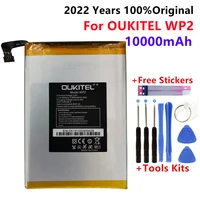100 original battery for oukitel wp2 battery 10000mah bateria batteriestools