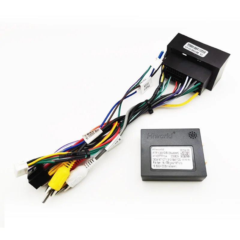 

Жгут проводов CAN Bus Декодер автомобильный Android 16 Pin штекер к 52-контактному разъему Кабельный адаптер для Fiat 500 500L Punto Uno Palio Doblo