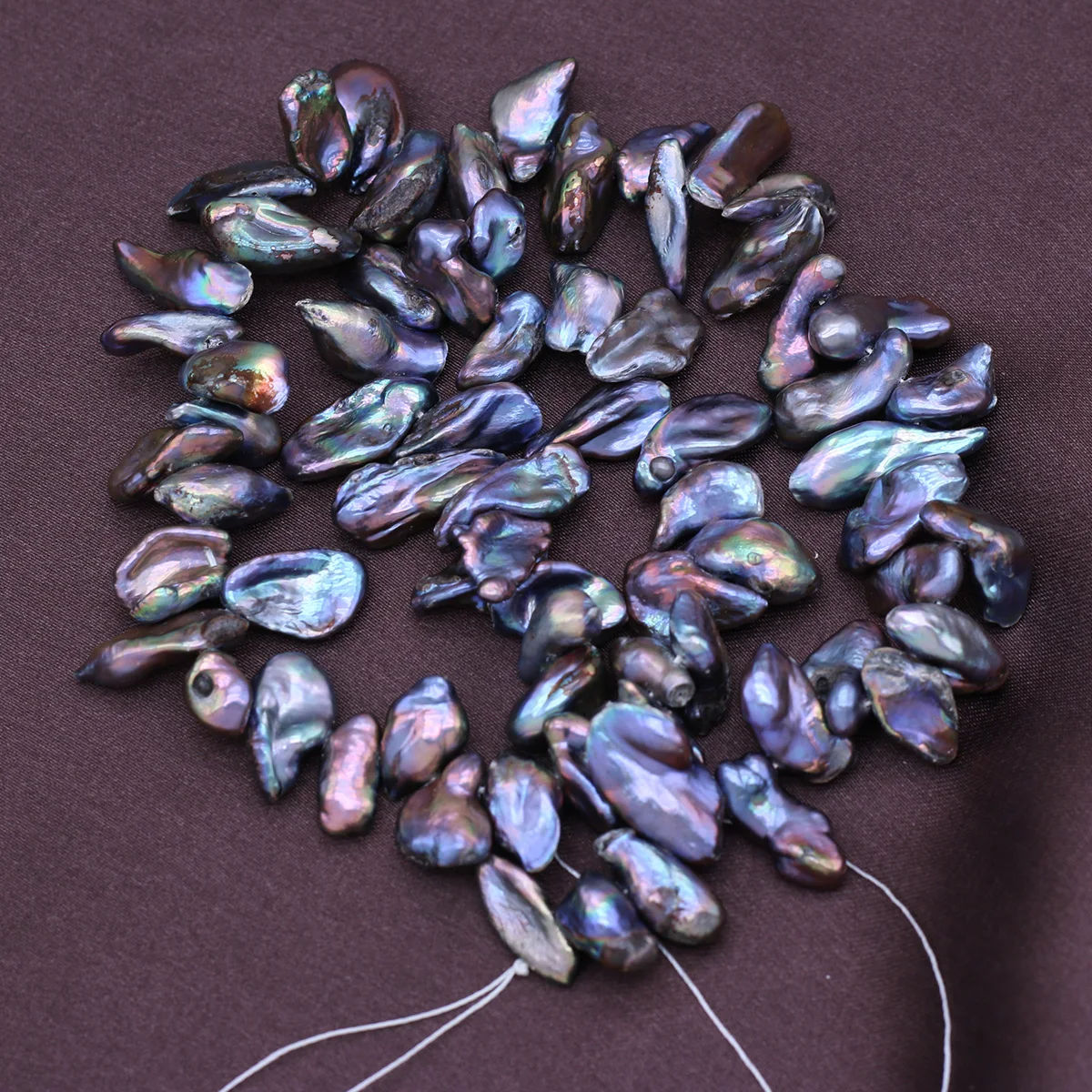 Irregular Shaped Pearls Black Natural Fresh Water High Gloss High-quality Pearls Jewelry Making DIY Necklaces Earrings Accessori