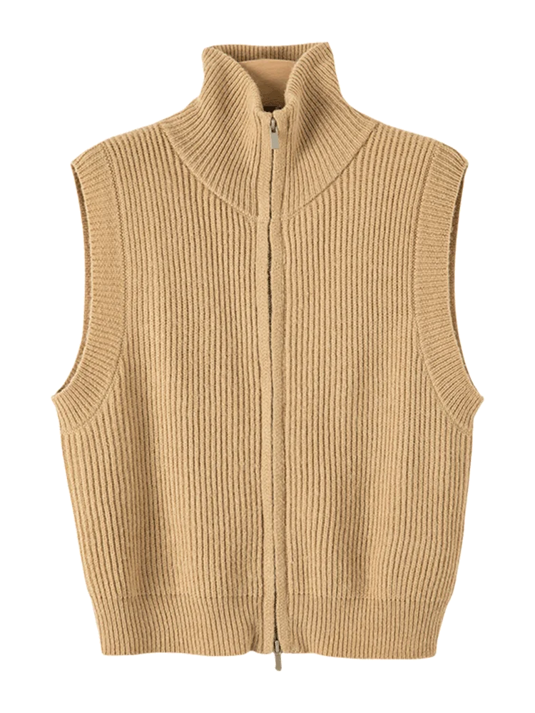 Вечерний белый 2024 зимний новый модный темпераментный жилет свитер для отдыха