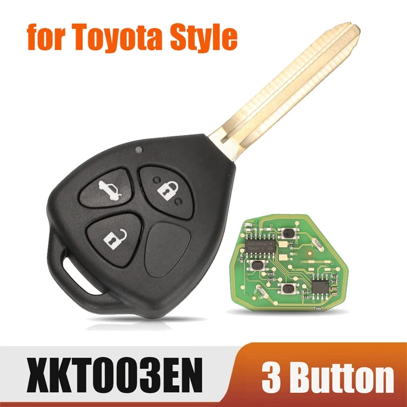 

Remote Key Fob For Xhorse XKTO03EN Universal Wire 3 Button For Toyota Style For VVDI Key Tool