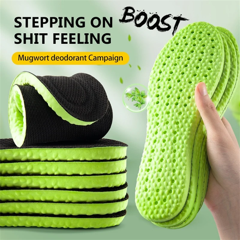 2023 New Sport Shoes Insole Comfortable Plantar Fasciitis Insoles for Feet Man Women Orthopedic Shoe Sole Running Accessories