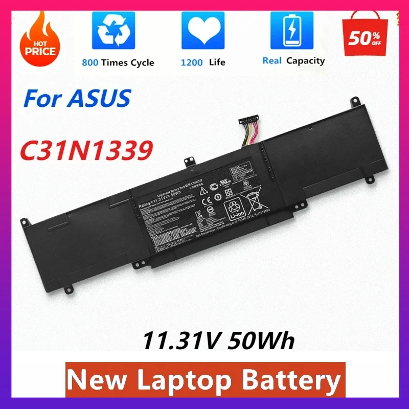 Новый аккумулятор для ноутбука 11 31 В 50 Втч C31N1339 ASUS Zenbook UX303 UX303UA UX303L UX303LN TP300L TP300LA