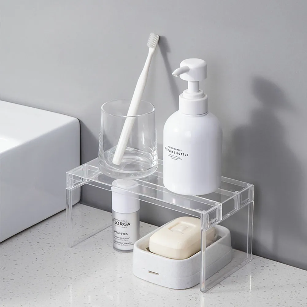 

Multifunctional Shelves Rack Assembled Kitchen Seasoning Refrigerator Organizer Bathroom Desktop Cosmetics Layered Storage Rack