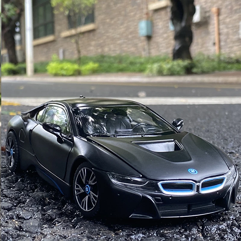 

1:24 BMW I8 Sports Car Alloy Car Model Diecast Toy Vehicles High Simulation Metal Toy Car Model Collection Childrens Toy Gift