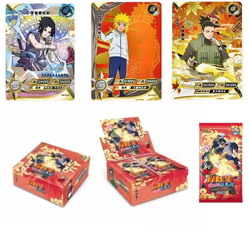 

New Kayou Naruto Booster Box Cards Wholesale Promo Pack Bronzing Inheritance Game Collection Cards Children's Gift Toy
