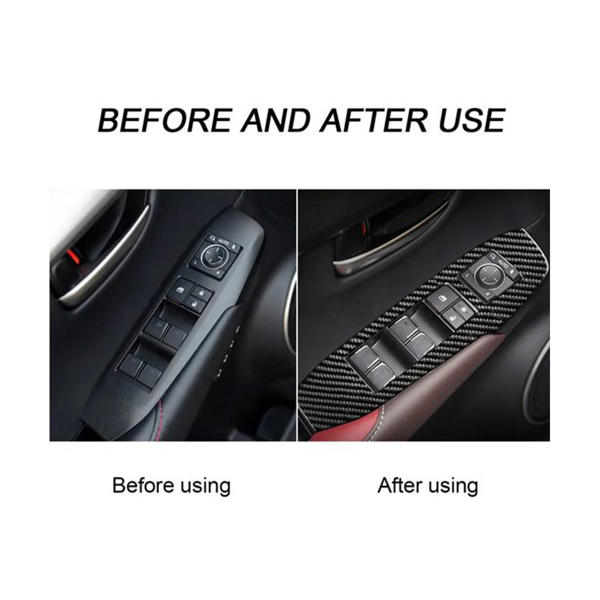 4 шт. панель переключателя окна автомобиля регулируемая крышка отделка наклейки