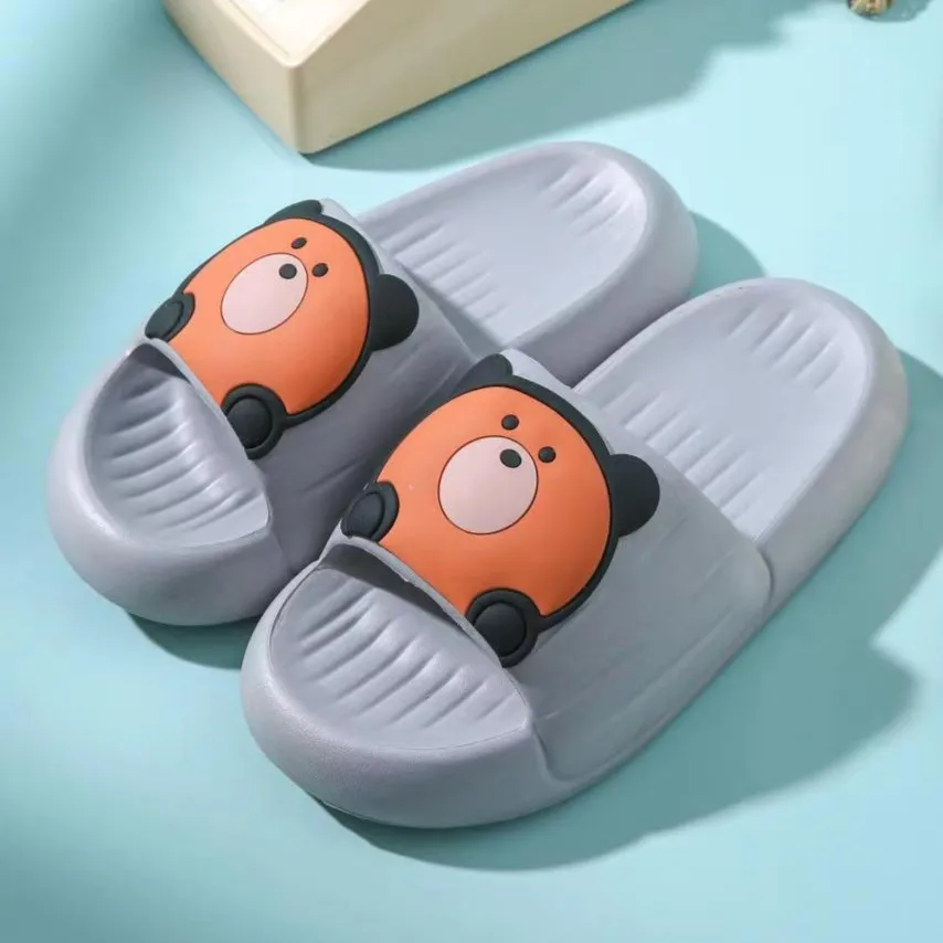 Women Single Band EVA Slippers Cartoon Bear Rabbit Decor Platform Beach Slides Couple Home Badroom Soft Comfy Indoor Cute Shoes