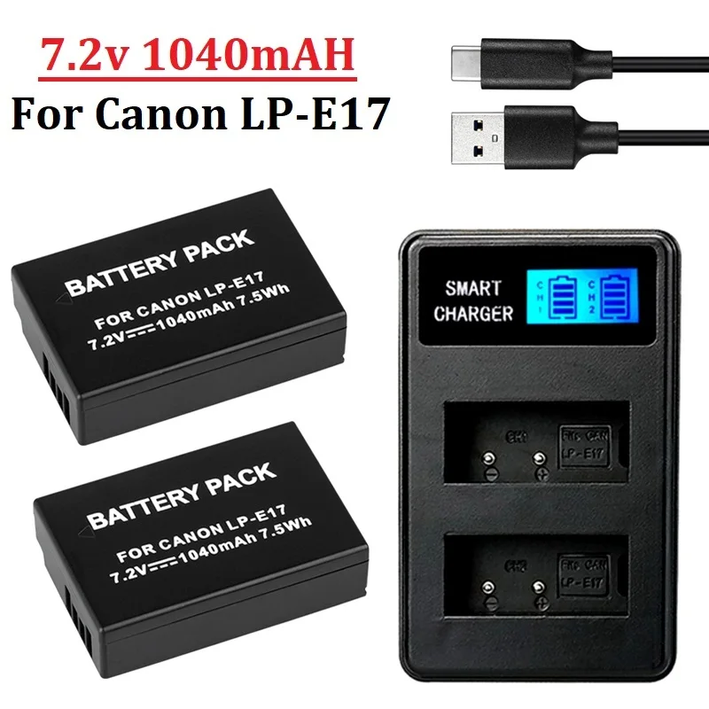 Оригинальный аккумулятор LPE17 LP E17 LP-E17 1040 мАч для камеры Canon EOS RP 200D 250D M3 M5 M6 750D 760D T6i T6s 800D 8000D Kiss X8i