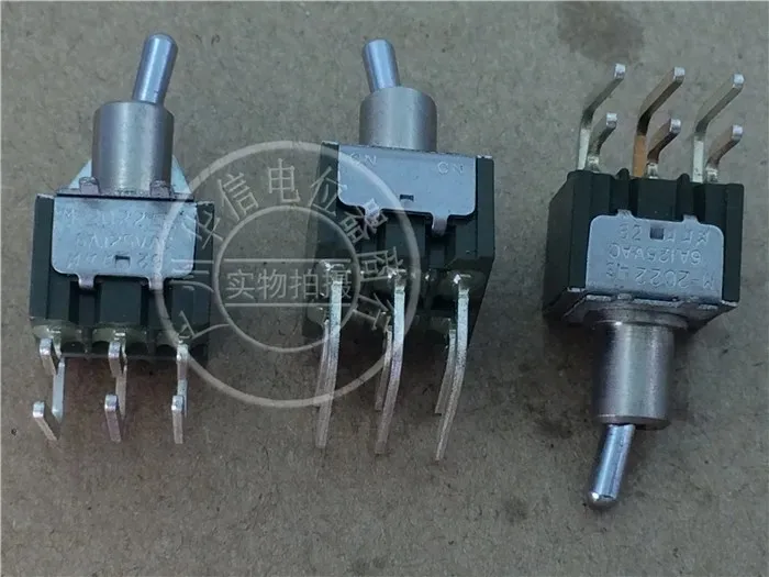 NKK M-2022 L/s 6A125VAC 6 изгиб ножки 2 переключателя ручки шестерни переключатель с