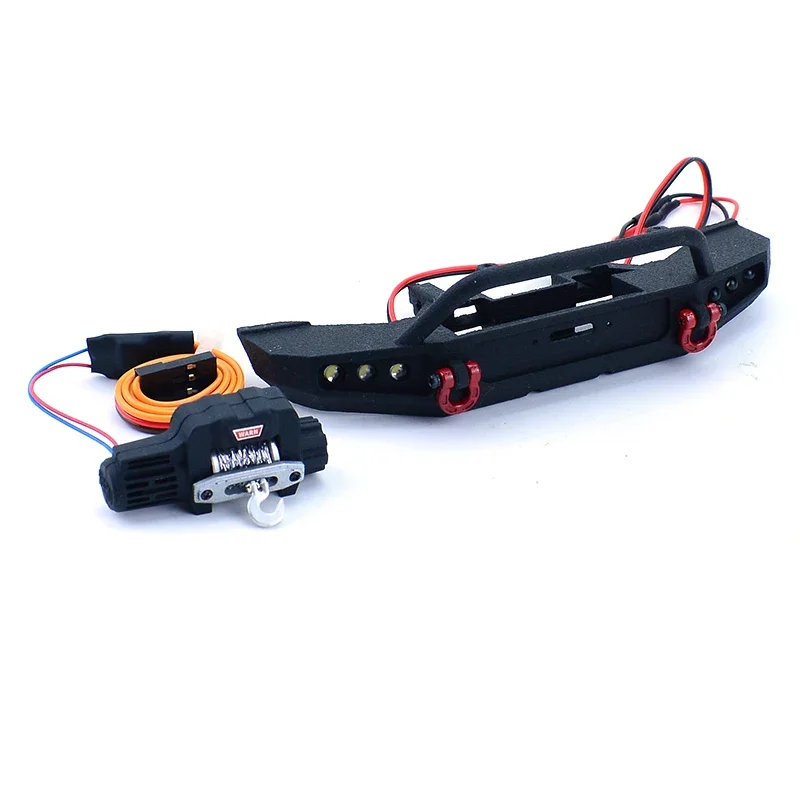 Передний бампер TRX4M с электрической лебедкой для 1/18 RC Crawler Car Traxxas TRX4-M Defender Ford Bronco