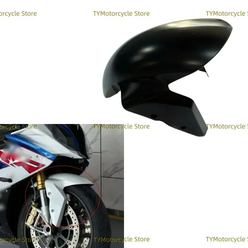 Черное Матовое переднее крыло для колеса проектор подходит BMW S1000RR 2009-2018 S1000R 2014-2020