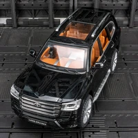 124 toyota land cruiser lc300 off road vehicle suv alloy car model diecast metal toy simulation pull back car boys gifts