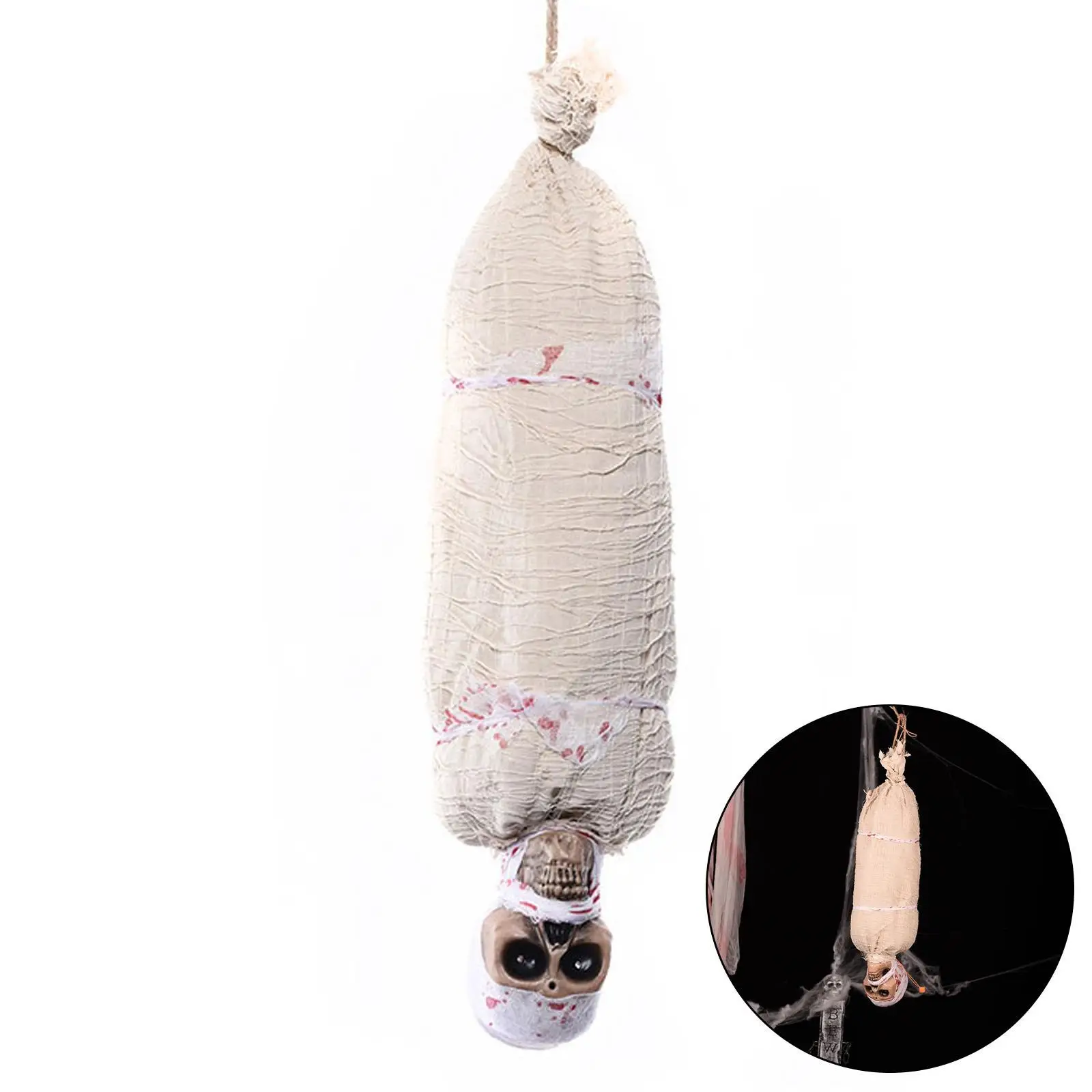 

Halloween Festival Horror Decoration Hanging Haunted House Layout Props Scary Voice Control Hanging