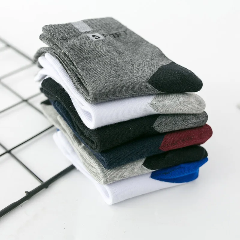 10 Pairs High-quality Cotton Breathable Deodorant Business Men Tube Socks For Autumn And Spring Winter Plus Size Wholesale