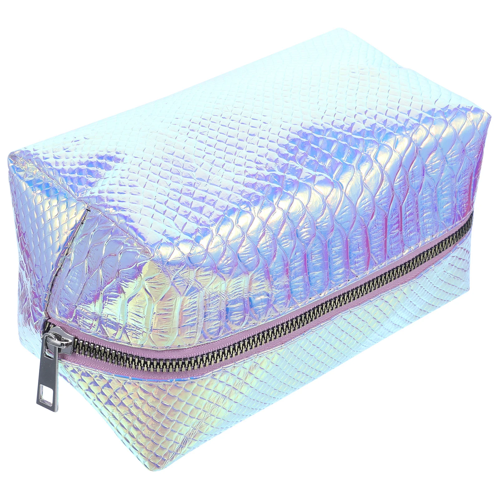 

Makeup Travel Pouch Case Multi Zipper Toiletries Shiny Comestic Wash Washing Up Make Women Toiletry