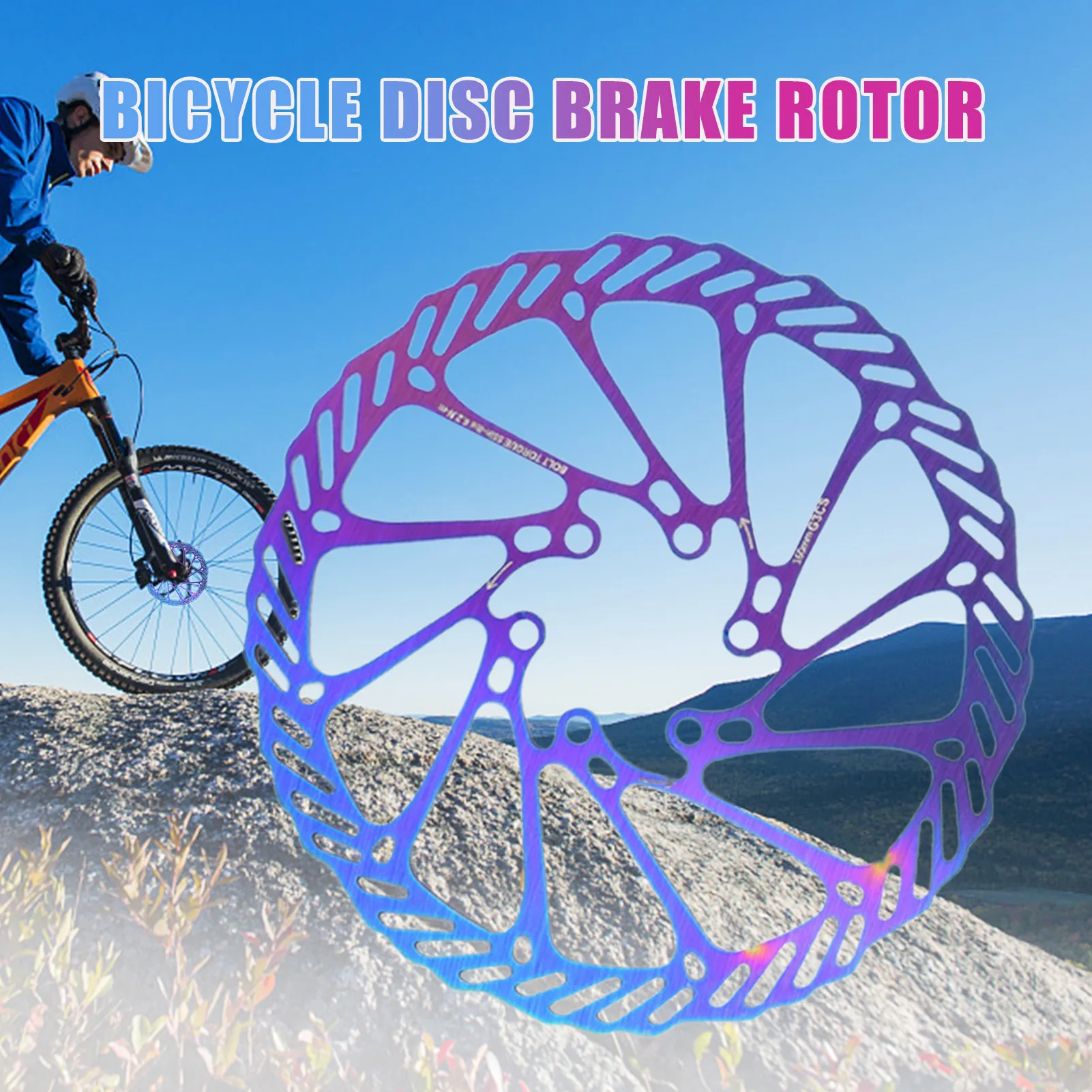 

Bike Disc Brake Rotor Centerline 180mm Stainless Steel Hydraulic Brake Disc Rotors with Screws for Mountain M TB Road Bike