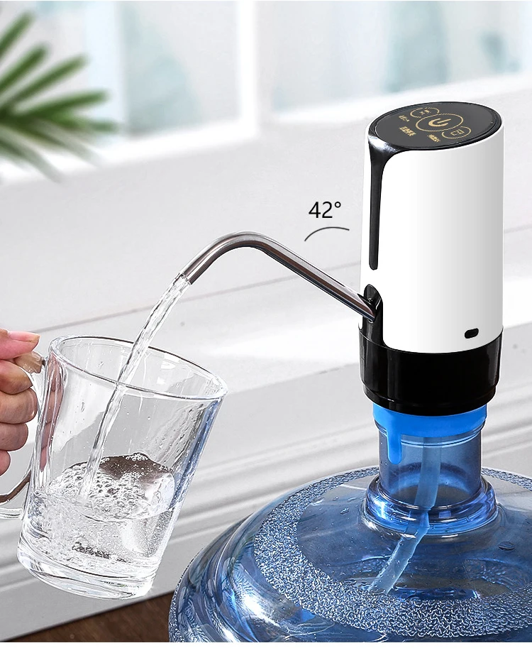 

Home Office Water Dispenser Intelligent Barreled Drinking Water Pumps Silent Mini USB Charging Automatic Electric Water Pump