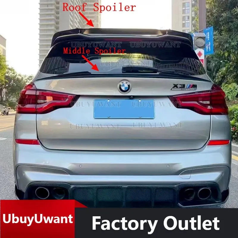 

for BMW X3 G01 high-quality carbon fiber and FRP black color rear spoiler tail wing trunk cover car styling