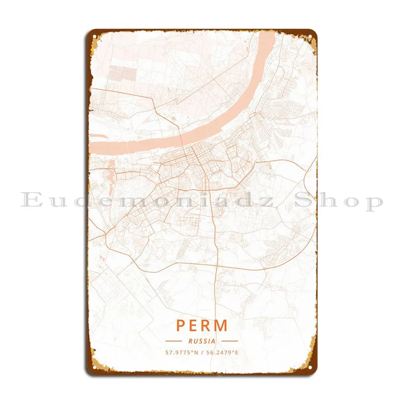 

Perm Россия металлический знак, плакат, планшетов