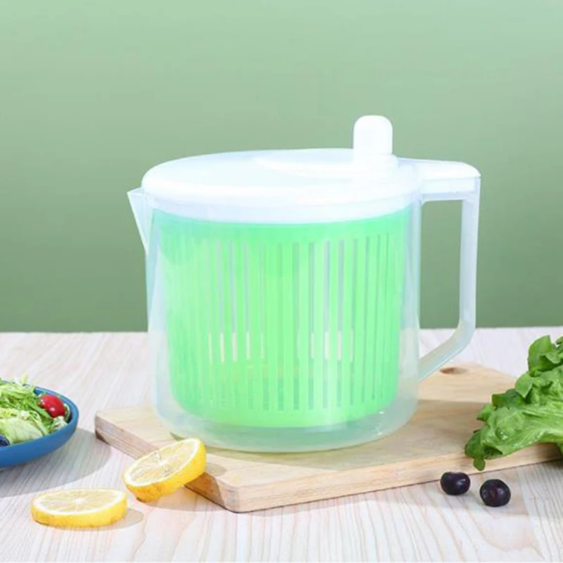 

Salad Spinner Lettuce Greens Washer Dryer Drainer Crisper Strainer For Washing Drying Leafy Vegetables Kitchen Tools