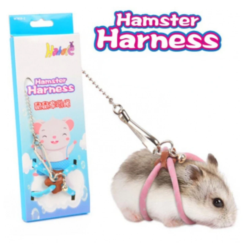 

Small Pet Adjustable Soft Harness Bird Parrot Mouse Hamster Ferrets Rat Pig Leash guinea pig cage accessories
